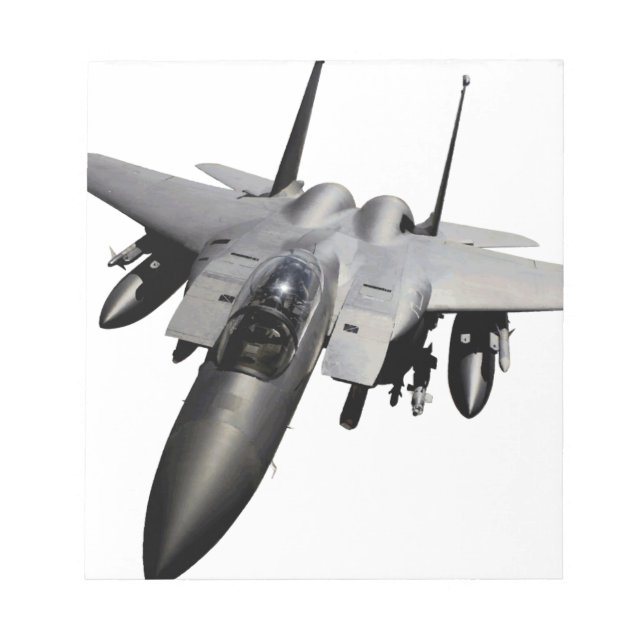 Bloco De Notas Caça a jato F-15 Eagle (Frente)