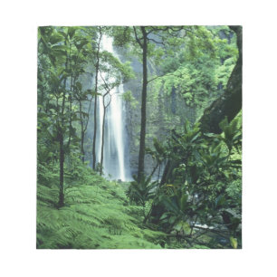 Bloco De Notas Cachoeira Hanakapiai ao longo da Costa Na Pali, Ka