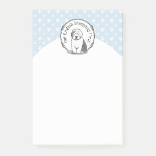 Bloco De Notas Cachorro Bonito OES Mãe Velha Cachorro Inglês Mãe 