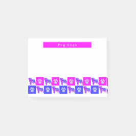 Bloco De Notas Cachorro Cachorro e Pata Rosa Quente e Silhuário A