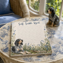 Cachorro de Caça com Carrapato Azul Sniff Scribble
