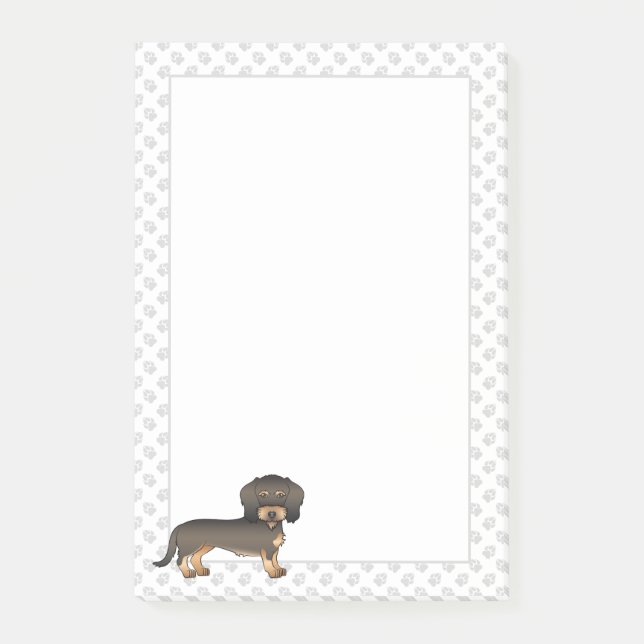 Bloco De Notas Cachorro De Desenho Animado Dachsund De Arame Java (Frente)