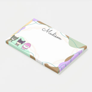 Bloco De Notas Cachorro de desenho animado personalizado