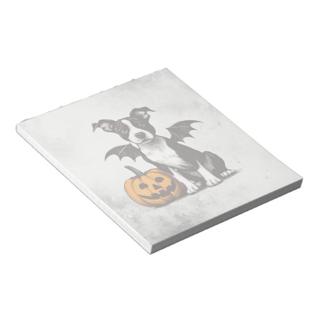 Bloco De Notas Cachorro de Halloween (Inclinado)