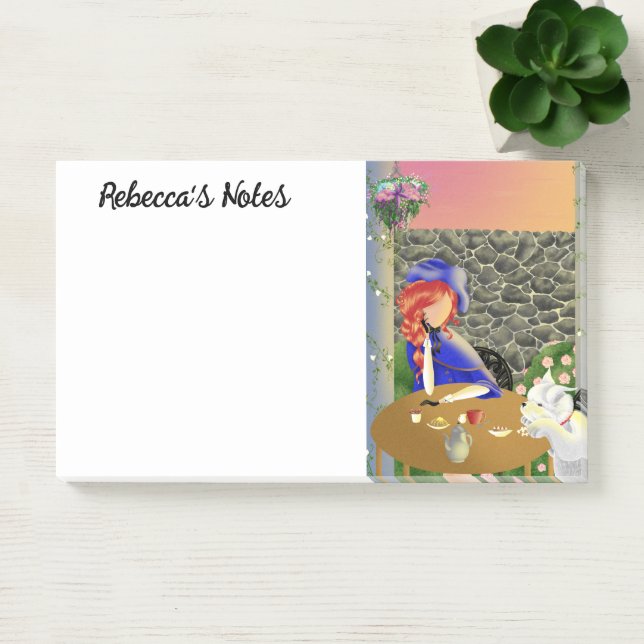 Bloco De Notas Cachorro e dama em café em Sunset Notes (Escritótio)