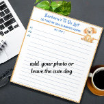 Bloco De Notas Cachorro Feliz ou Foto Personalizada para Fazer Pl<br><div class="desc">Feliz Cat Personalizado Planejador Simples Lista de Tarefas Modernas / Planner Notepad E, você está animado com o maravilhoso Feliz Cat — para lhe dar um incentivo adicional e muito amor ao longo do caminho (e talvez alguns sorrisos também). Qualquer pergunta sobre design ou se você precisar de assistência, basta...</div>