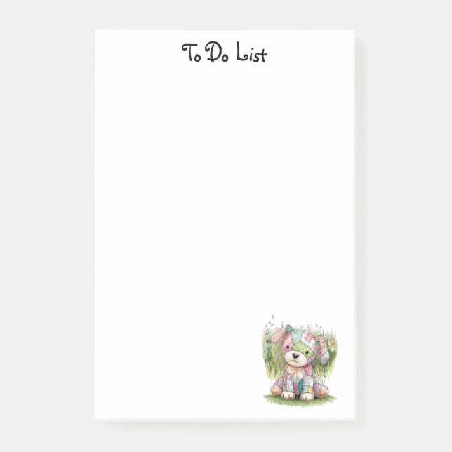 Bloco De Notas Cachorro fofo e Nome Personalizado, Simples Person (Frente)