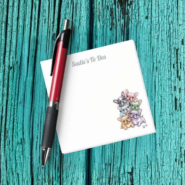 Bloco De Notas Cachorro Francês Mamãe Bonitinha Pet Girey Office (Criador carregado)