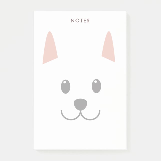 Bloco De Notas Cachorro Ilustrado (Frente)