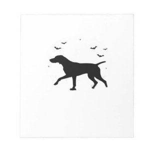 Bloco De Notas Cachorro Pointer de Cabelo Curto Alemão Halloween