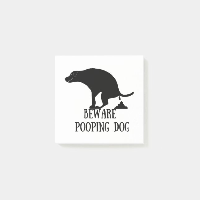 Bloco De Notas Cachorro Pooping (Frente)