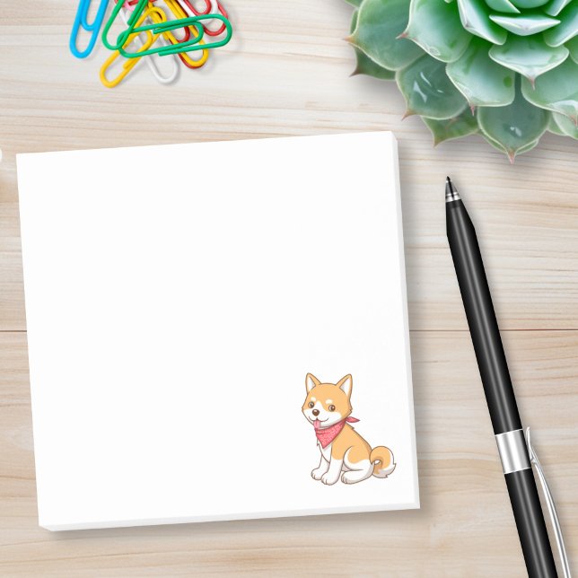 Bloco De Notas Cachorro Shiba Inu Fofo (Criador carregado)