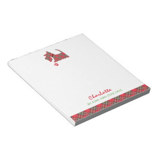 Bloco De Notas Cachorro Terrier escocês personalizado