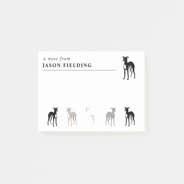 Bloco De Notas Cachorros Cortantes Italianos (Frente)