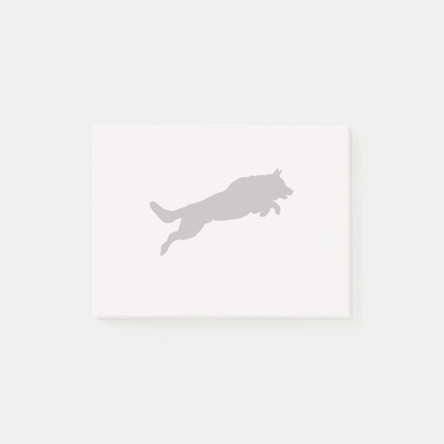 Bloco De Notas Cachorros de German shepherd de Silhuette Love (Frente)