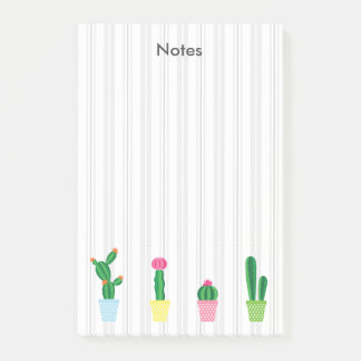 Bloco De Notas Cacto em Aquarela Fofa