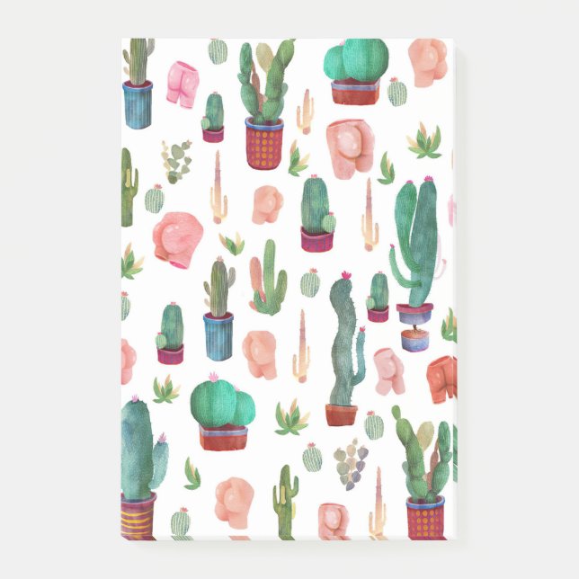 Bloco De Notas Cactus e Bumbuns (Frente)
