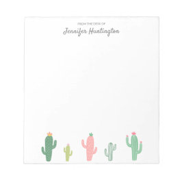 Bloco De Notas Cactus Suculente De Pastel Retroativo Personalizad