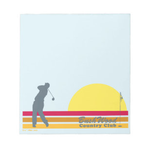 Bloco De Notas Caddyshack Bushwood Country Club Sunrise