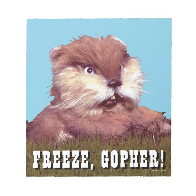 Bloco De Notas Caddyshack | Freeze, Gopher! (Frente)