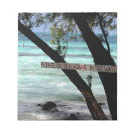 Bloco De Notas Cadeiras de Praia Rum Point Grand Cayman