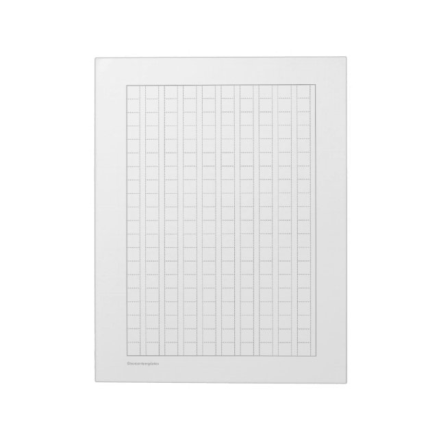 Bloco De Notas Caderno de Prática de Escrita Japonesa Genkouyoush (Invertido)