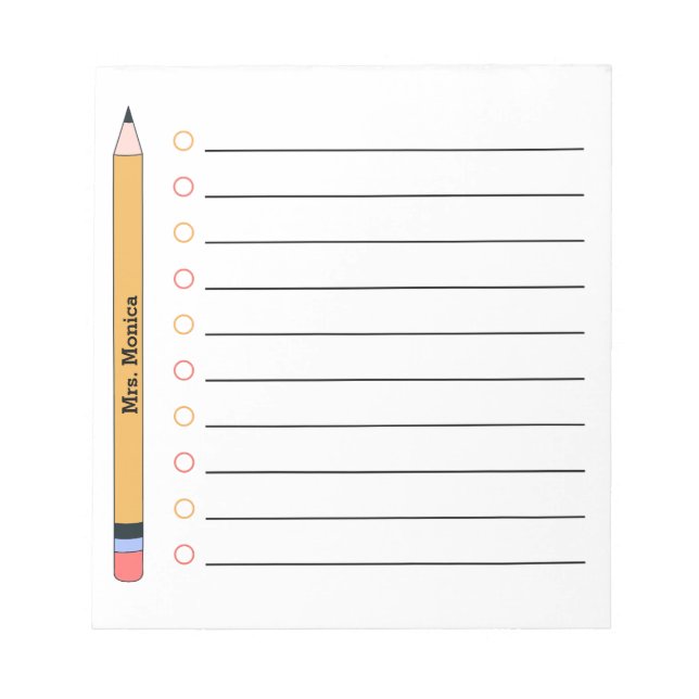 Bloco De Notas Caderno Personalizado de Apreciação para Professor (Frente)