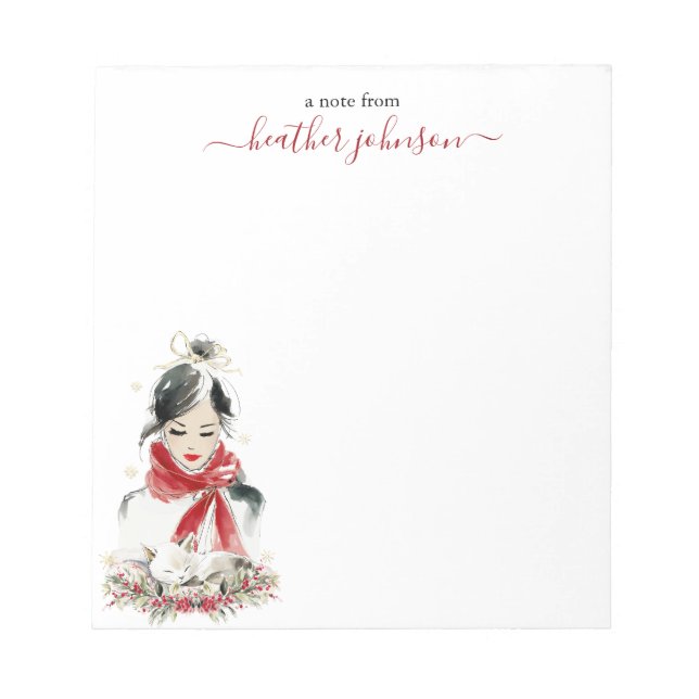 Bloco De Notas Caderno Personalizado Hearthlight Notas de Inverno (Frente)