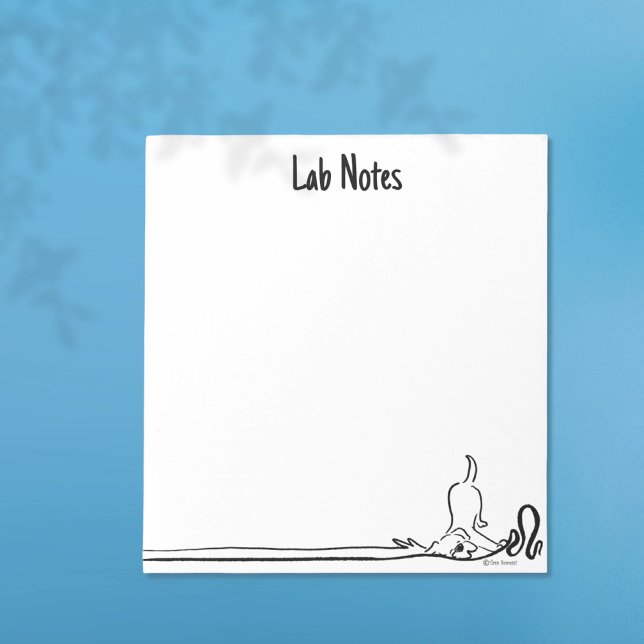 Bloco De Notas Caderno Personalizado Preto e Branco Lab Notes Cap (Criador carregado)