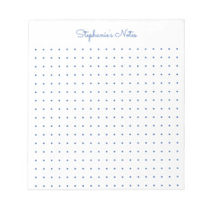 Bloco De Notas Caderno Personalizado Trendy Aqua com Pontilhado