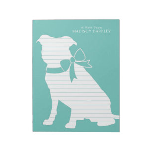 Bloco De Notas Caderno Pit Bull Cachorro Filhote Pitbull