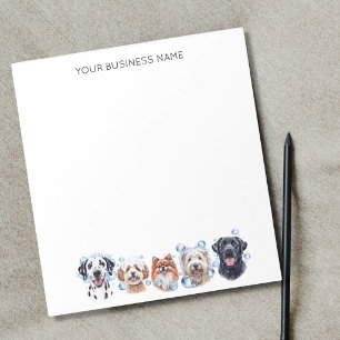 Bloco De Notas Cães adoráveis com bolhas, aquarela