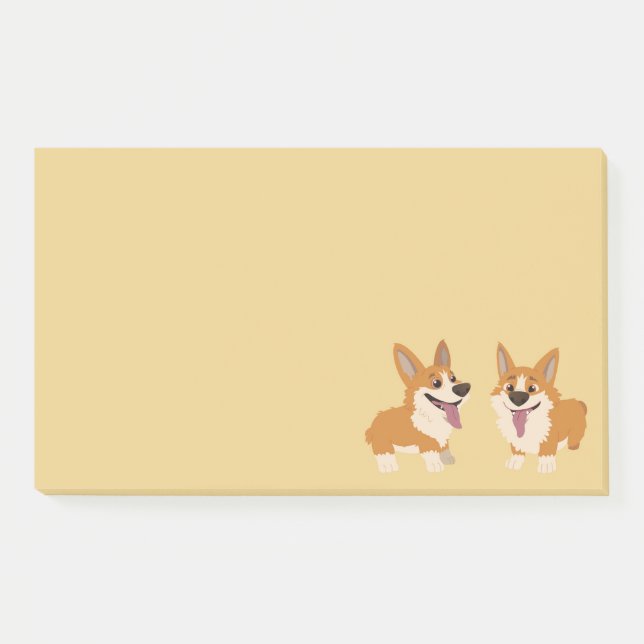 Bloco De Notas Cães Corgi (Frente)