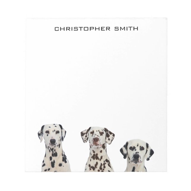 Bloco De Notas Cães Dalmáticos (Frente)