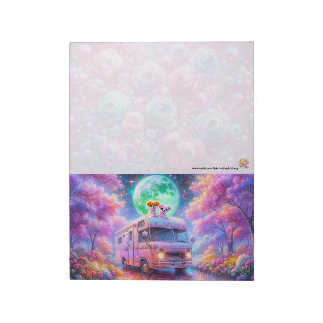 Bloco De Notas Cães de Acampamento (Invertido)