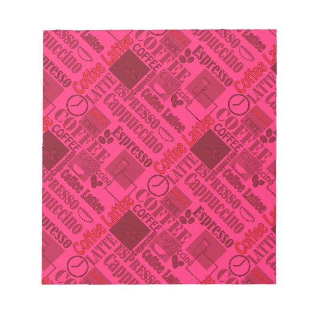 Bloco De Notas Café adorável (Frente)