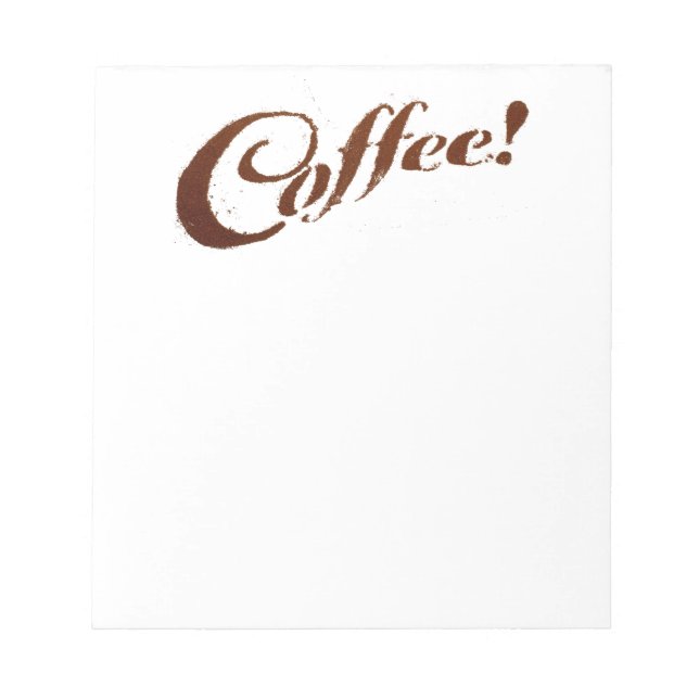 Bloco De Notas Café Café - Notepad (Frente)