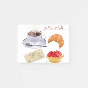 Bloco De Notas café da manhã francês