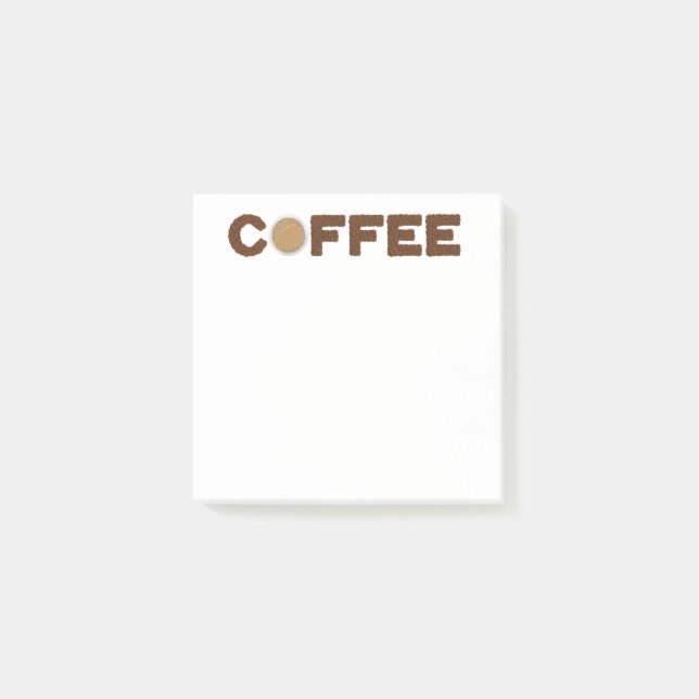 Bloco De Notas Café feito de café, feijão e bebida (Frente)