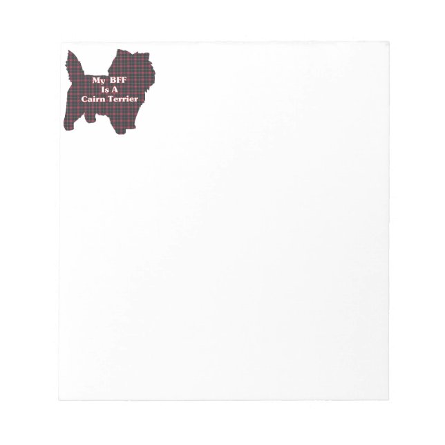 Bloco De Notas Cairn Terrier BFF (Frente)