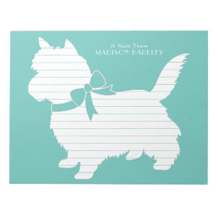 Bloco De Notas Cairn Terrier Cão Cachorrinho