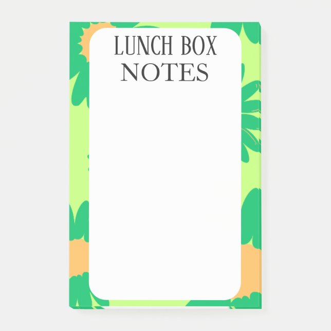 BLOCO DE NOTAS CAIXA DE ALMOÇO SIMPLES MODERNA PERSONALIZADA (Frente)