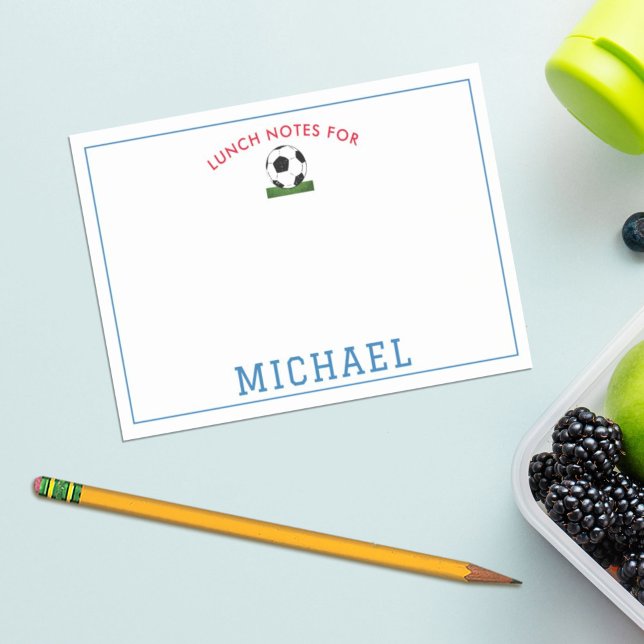 Bloco De Notas Caixa de Lanche Personalizada de Futebol para Meni (Criador carregado)
