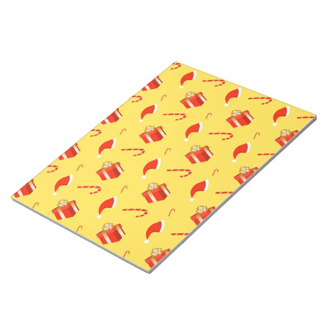 Bloco De Notas Caixa de presentes de Natal Cana de chocolate (Inclinado)