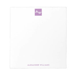 Bloco De Notas Caixa Monograma Formal