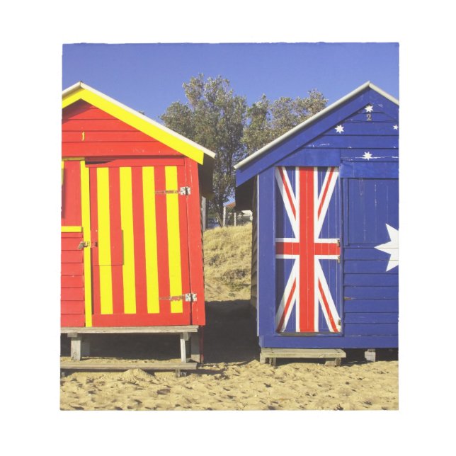 Bloco De Notas Caixas de banho, Praia de Brighton Médio, Porta 2 (Frente)