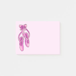 Bloco De Notas Calçados de balé cor-de-rosa femininos bonitos