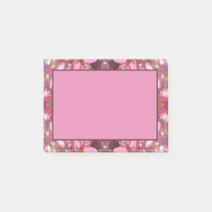 Bloco De Notas Caleidoscópio cor-de-rosa da fusão do lírio