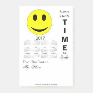 Bloco De Notas Calendário Motivacional do Feliz ano novo 2017