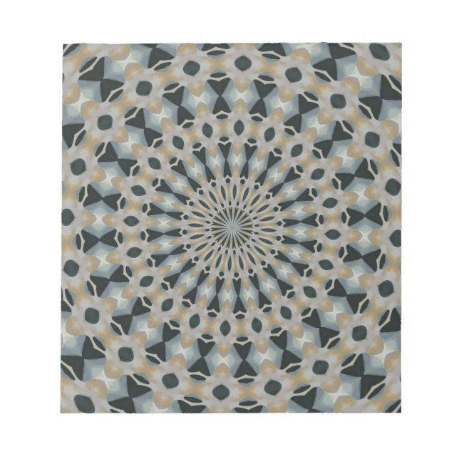 Bloco De Notas Calêndula e Calêndula Kaleidoscópio (Frente)